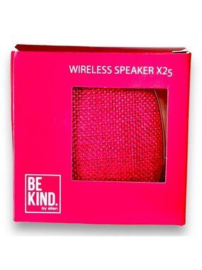Be Kind by Ellen Pink Wireless Multimedia Outdoor Travel Speaker NEW